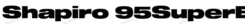 Shapiro 95SuperExtd字体转换 Shapiro 95SuperExtd字体转换